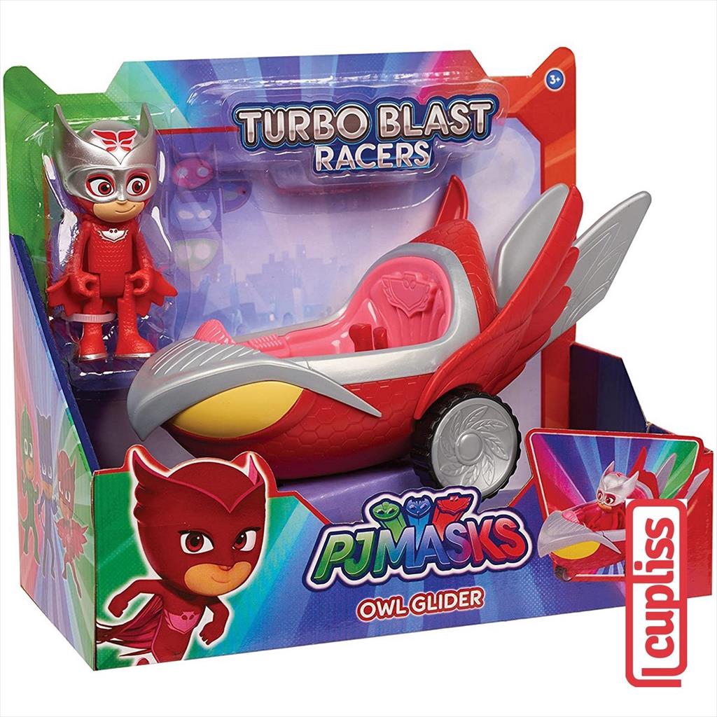 PJ Masks Owl Glider Turbo  Blast Vehicle with Figure Mask Just Play