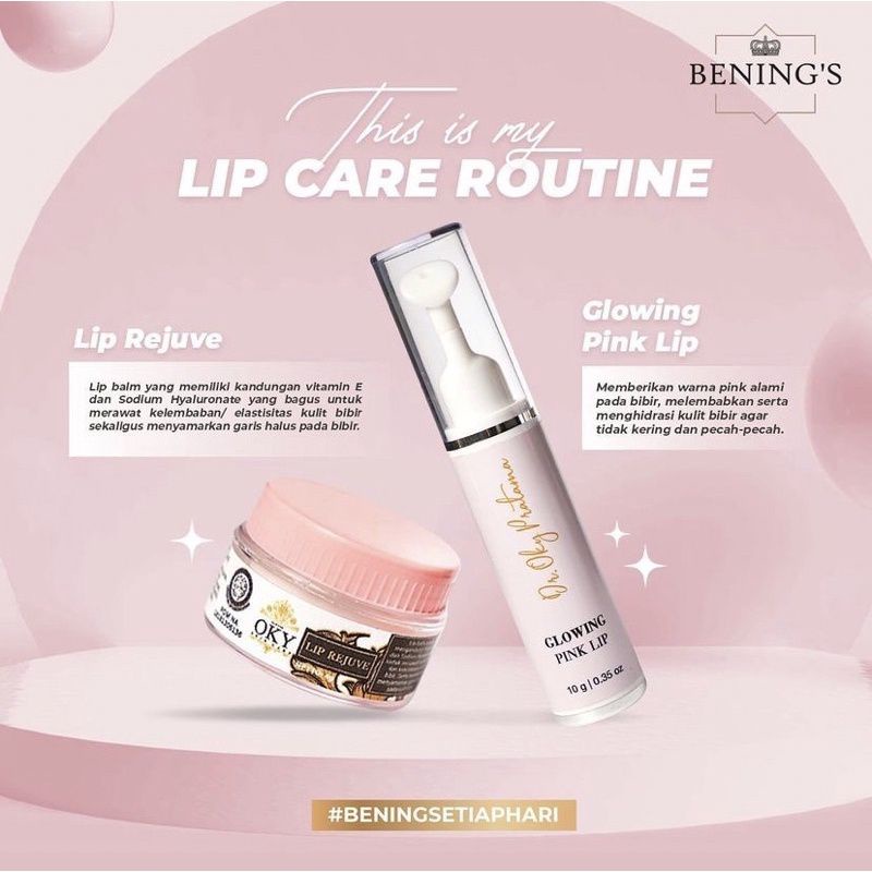 GLOWING PINK LIP BENINGS SKINCARE