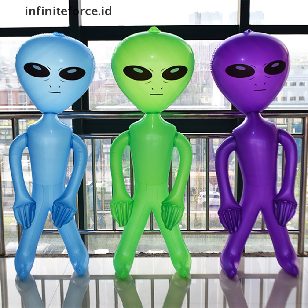 1pc Model Alien Tiup Bahan PVC Untuk Perlengkapan Pesta