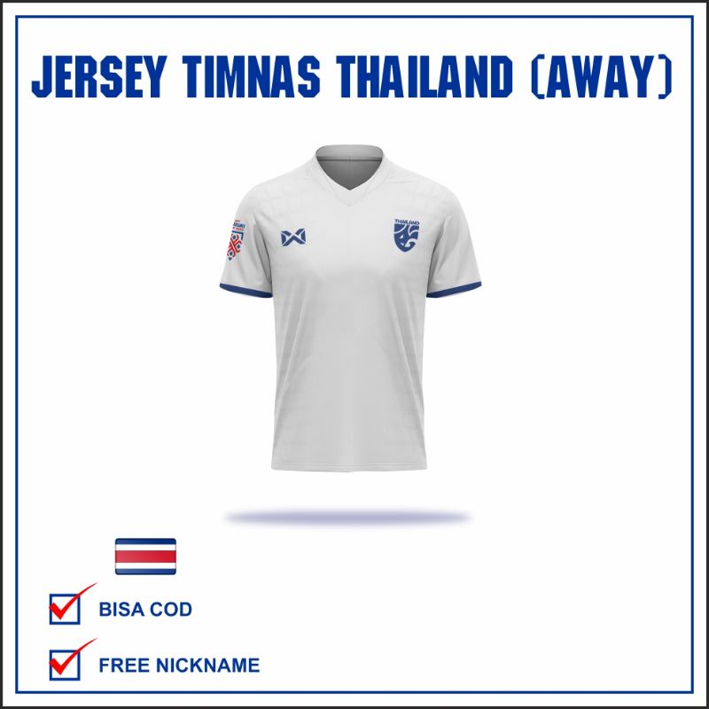 JERSEY TIMNAS THAILAND AWAY 2021