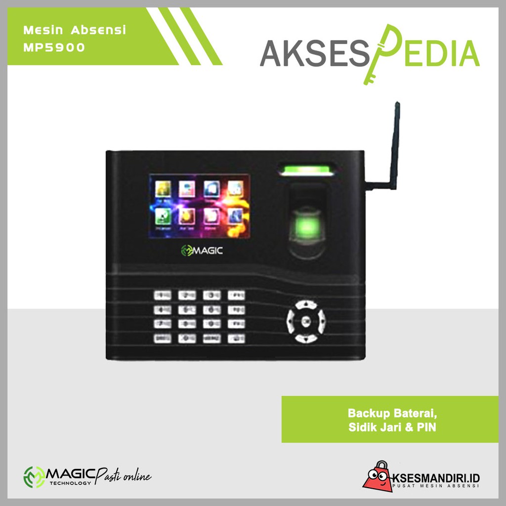 Mesin Absensi Fingerprint Magic MP5900 Include Module Proxy