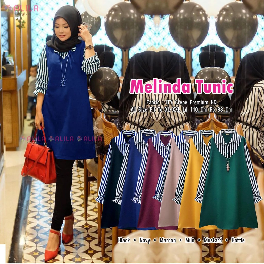 MELINDA TUNIK FAB ITY CREPE PREMIUM HQ BY ALILA