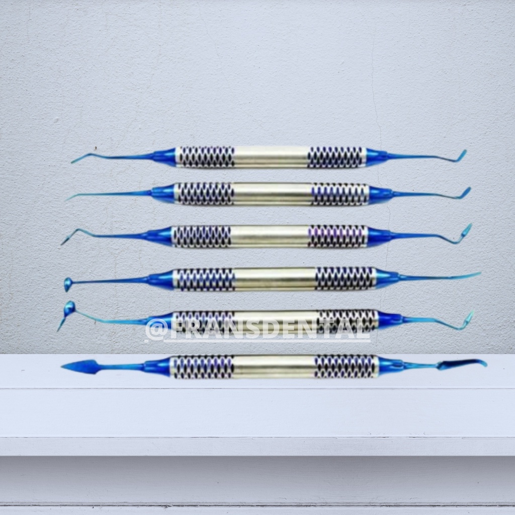 Jual Teflon Coated Plastic Filling Instrument Dental Restorative Kit Teflon Shopee Indonesia