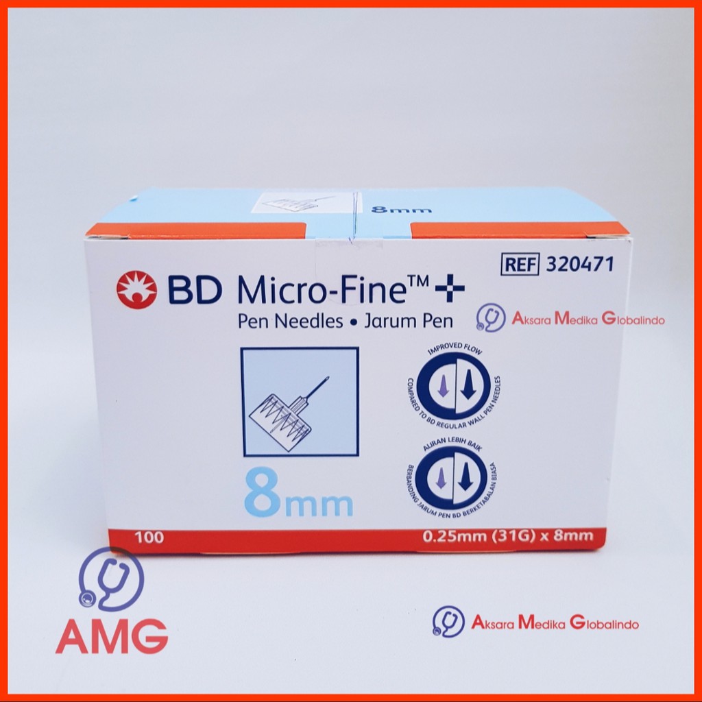 BD MICRO FINE 8mm (BIRU MUDA) #AMG