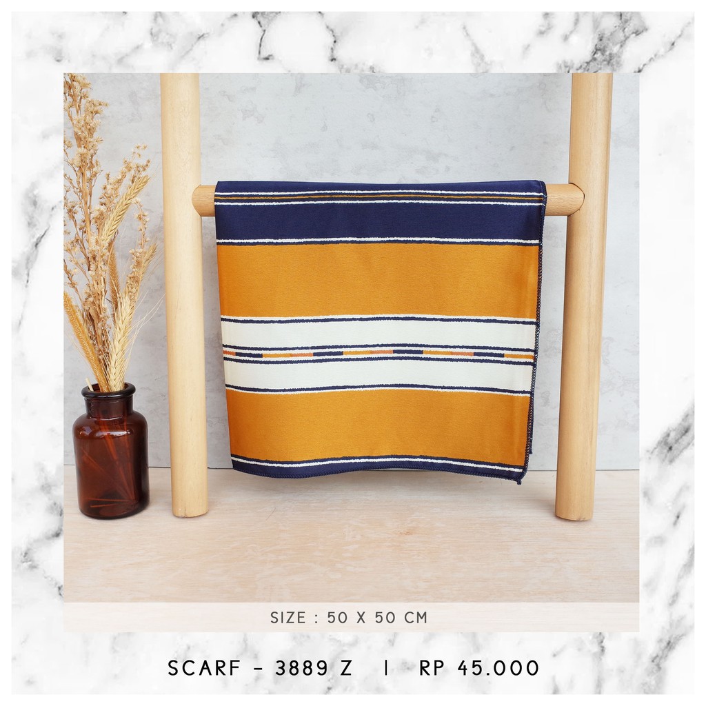 NECK SCARF / SYAL KOREA / SCARF PATTERN (SIZE 50 X 50 CM) - 3889 / 4067-3889 Z
