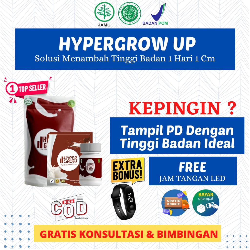 (TERLARIS) HYPERGROW SUSU PENINGGI BADAN ORIGINAL, KAPSUL PENINGGI BADAN , PENINGGI BADAN HERBAL, SU