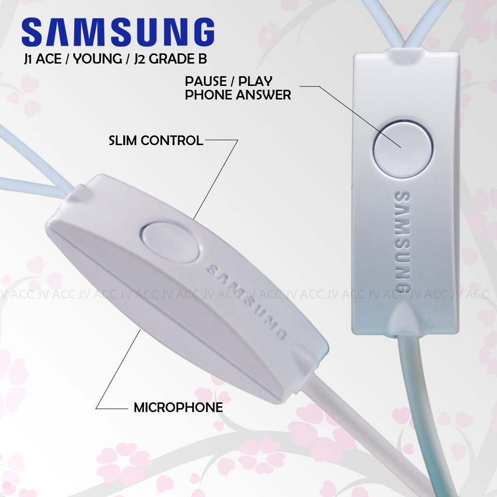 HANDSFREE ORIGINAL SAMSUNG J1 ACE/YOUNG/J2 GRADE B