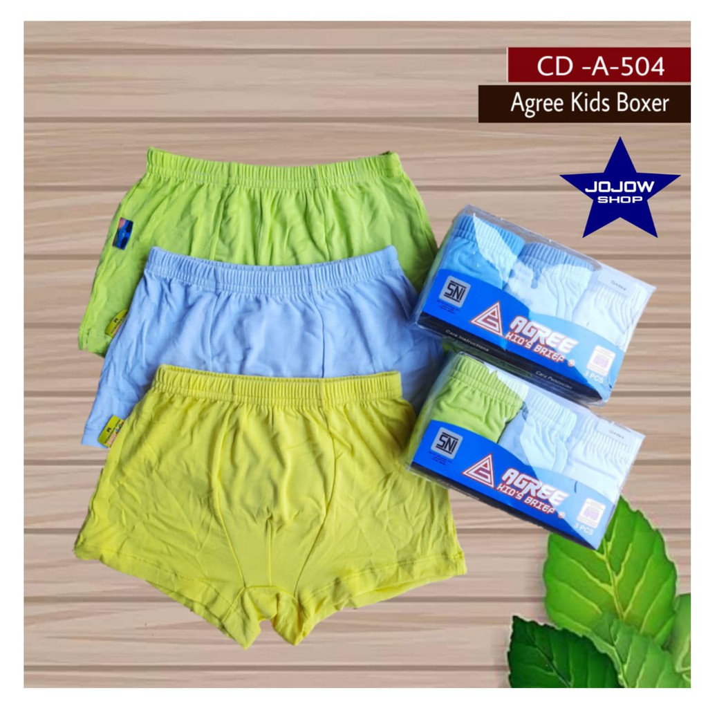 AGREE Kid's Brief Boxer CD-A 504 - 3 pcs/Pack