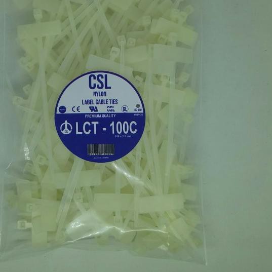 

♦ Kabel Ties Label 10 cm Putih ☟