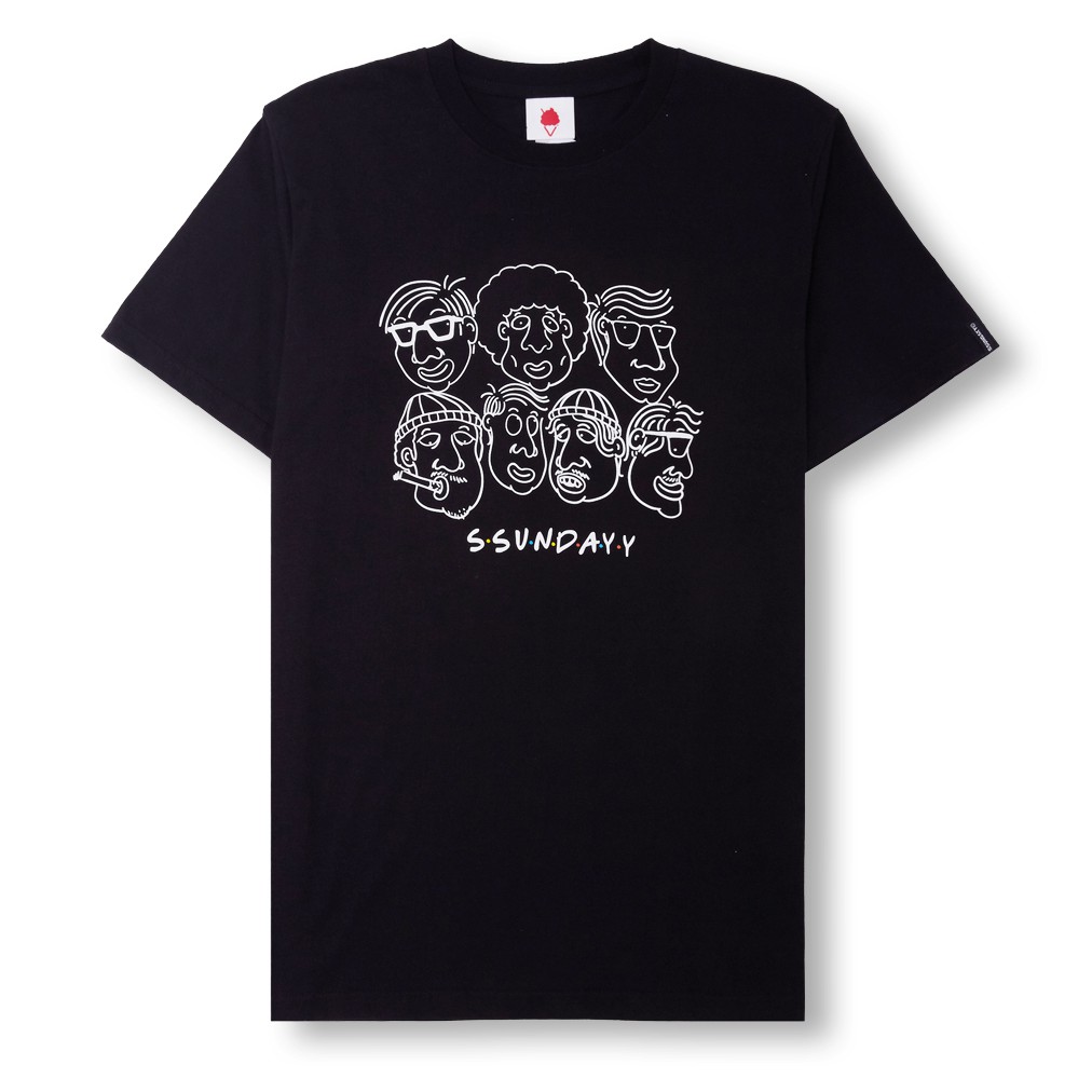 

SundaySundayCo - Kaos Pria - Tomodachi Black