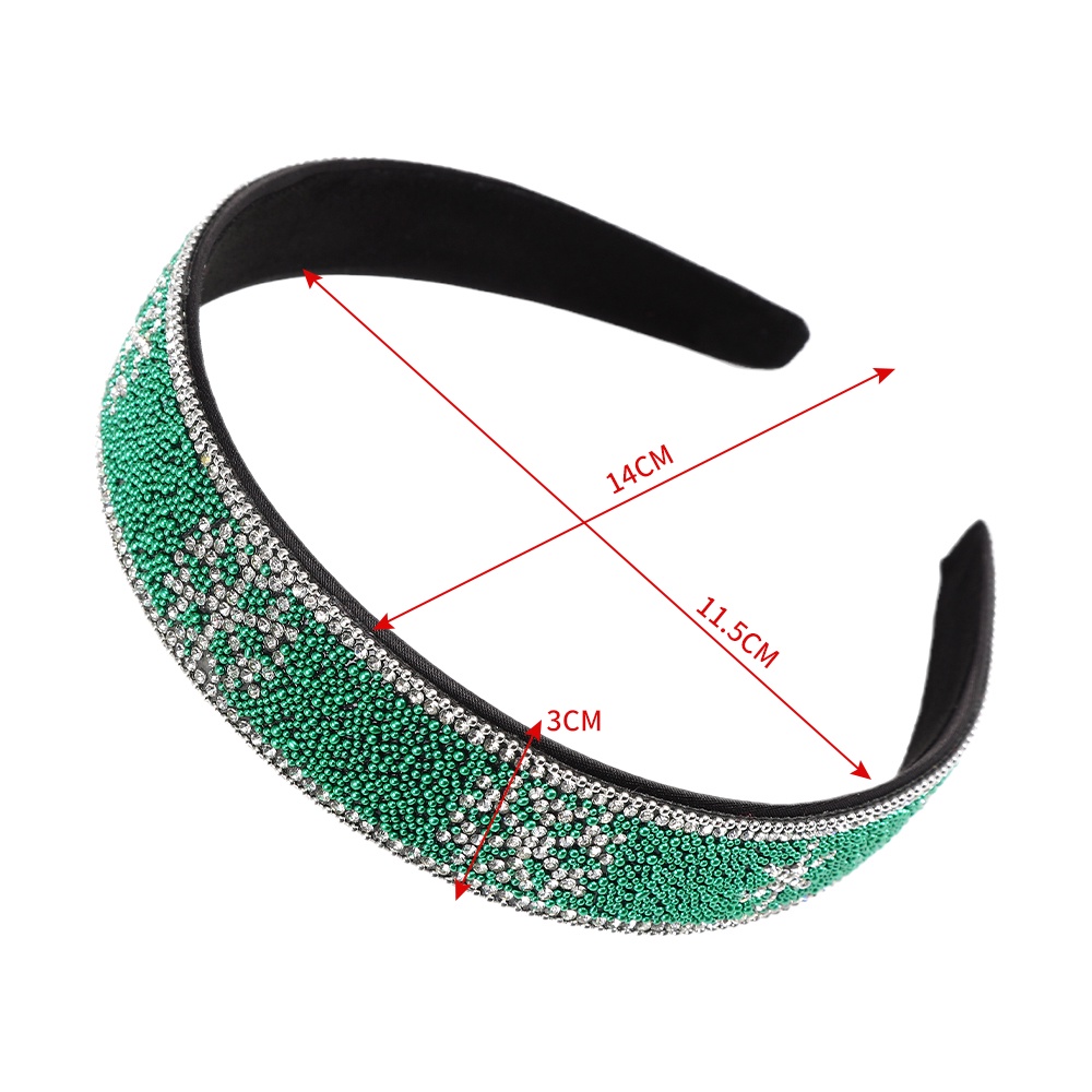 Christmas Snowflake Rhinestone Wide-brimmed Headband Fashion Simple Hair Bands for Women Hair Accessories