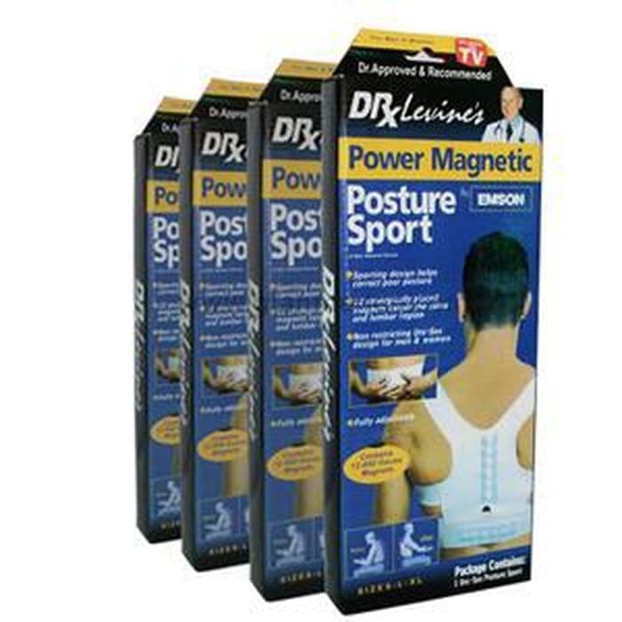 Dr. Levine Power Magnetic Posture Sport UniSex / Sabuk Anti Bungkuk / Korset Alat Penegak Tulang Punggung / Tulang Punggung / Korset Pria Wanita / Korset Pembentuk Tubuh