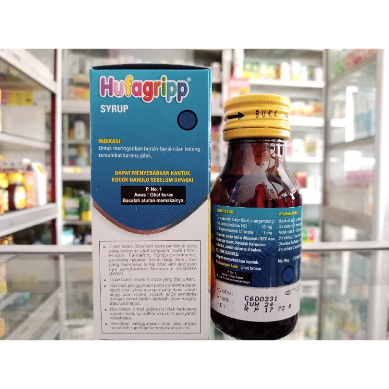 HUFAGRIP PILEK SIRUP 60 ML - ED 07/2025