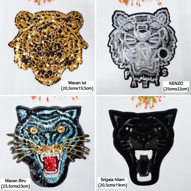 Patches / aplikasi bordir / bordiran baju / macan emblem