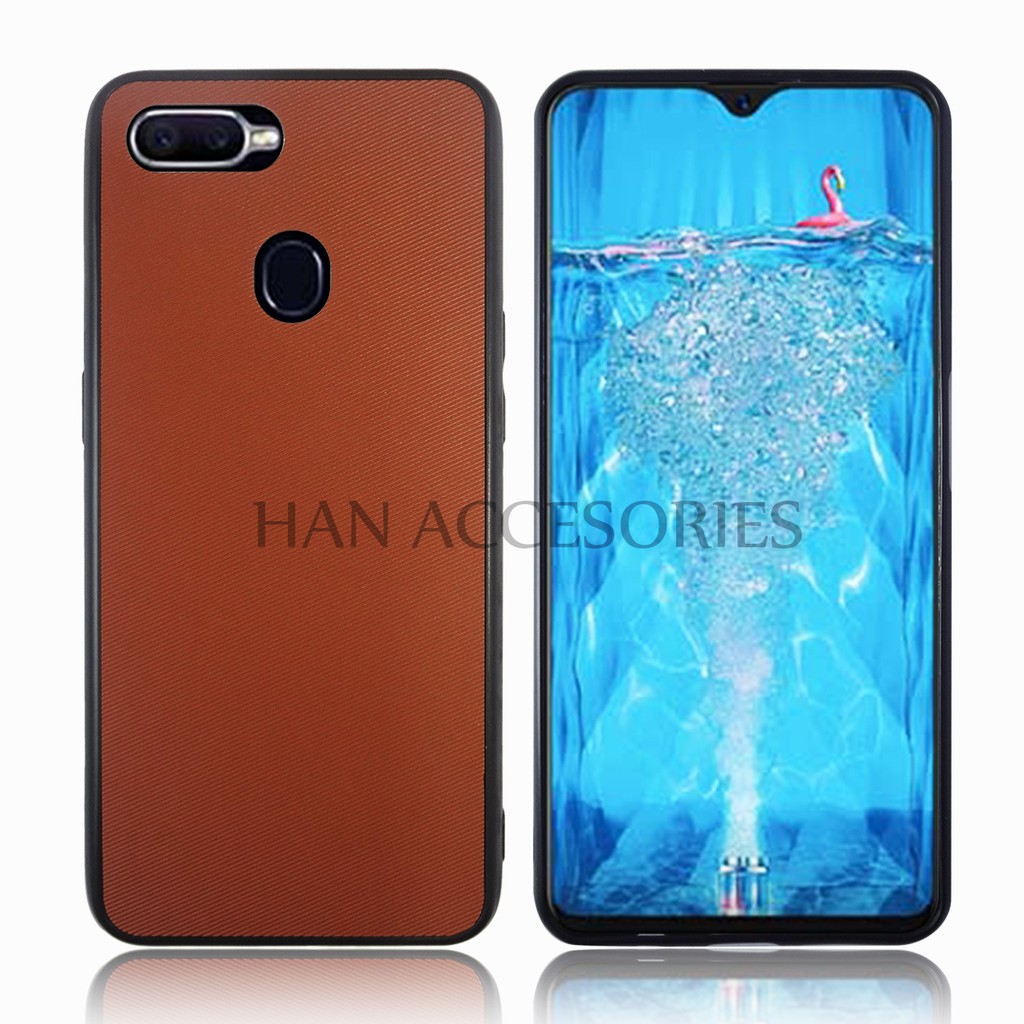 OPPO F9 FS Case Premium Motif Garis Diagonal - Soft Case