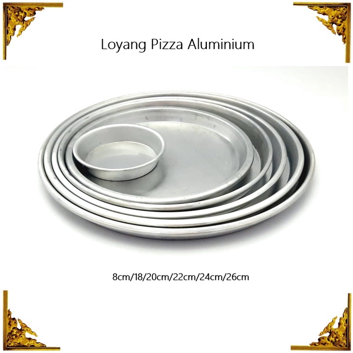 GROSIR Loyang Pizaa Mini Aluminium 8cm 20pcs/30pcs/40pcs