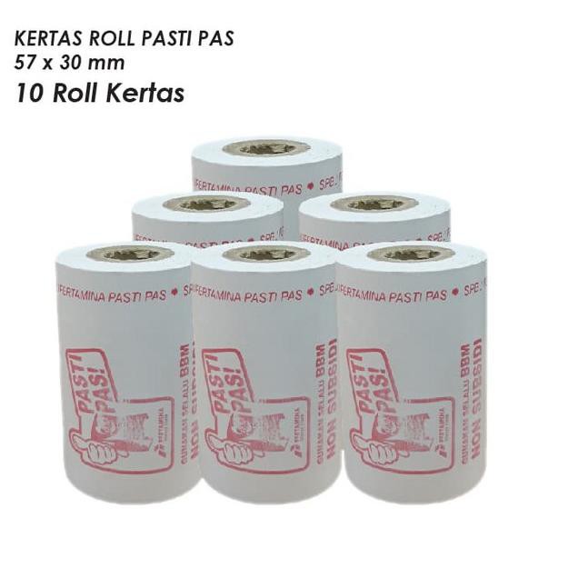 

Kertas Thermal Struk Bensin Logo Pasti Pas uk 58x46mm (Per 10 Roll)