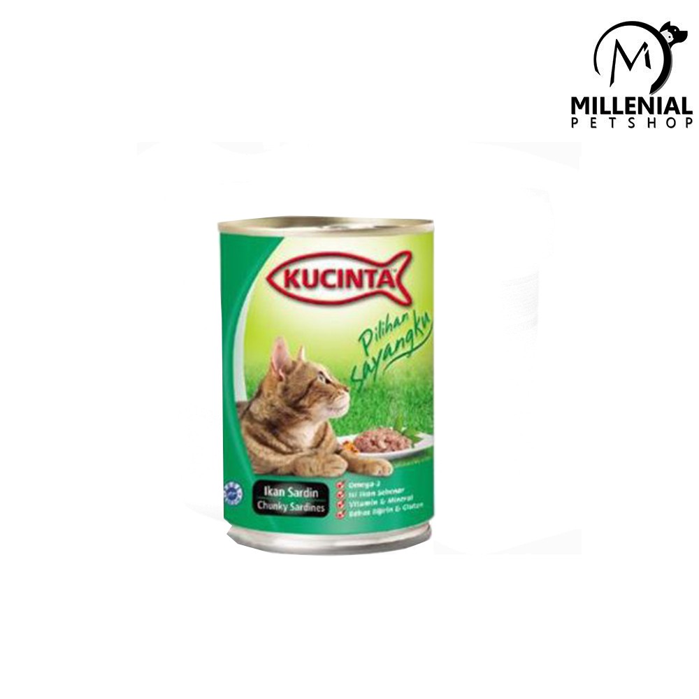 Makanan Kucing basah kaleng Kucinta 400 gram wet food 400gr