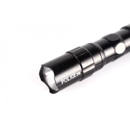 Mini LED Flashlight Lamp Senter POLICE 3W  Lampu Emergency Baterai AA