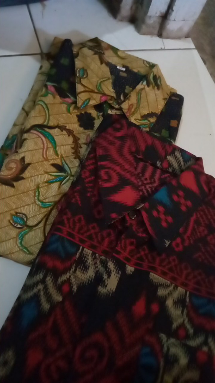 Bswart Batik Hrb026 Kenongo Hem Pendek Padi Pekalongan M L Xl Xxl Batik Pria Murah Batik Jaler