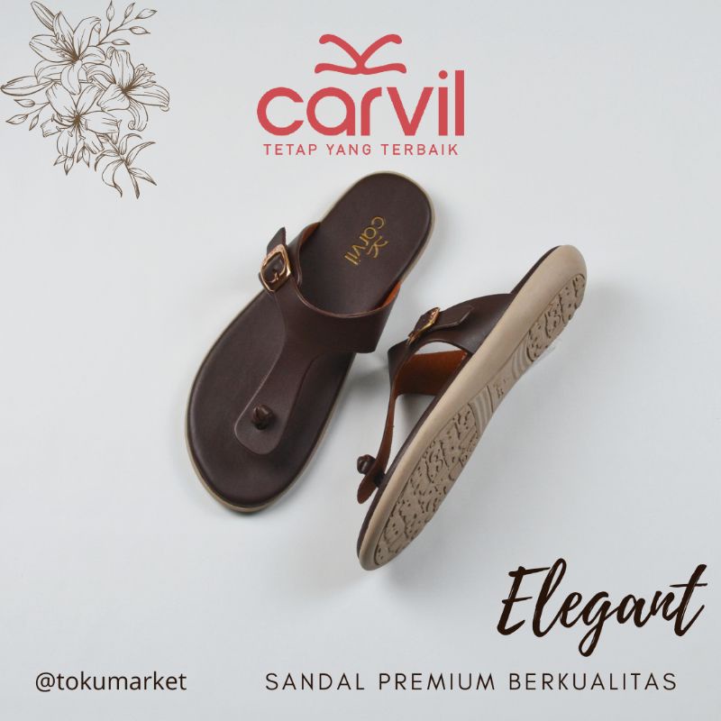 Sandal Carvil Wanita Original Jepit Cewek