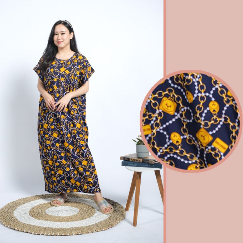 daster bali habel verell panjang semata kaki rayon premium baju tidur murah-K37