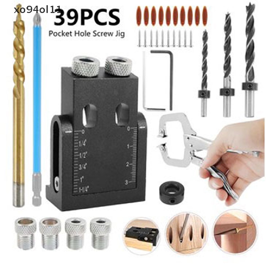 Xo Pocket Hole Jig Kit Sudut 15 Derajat Untuk Bor