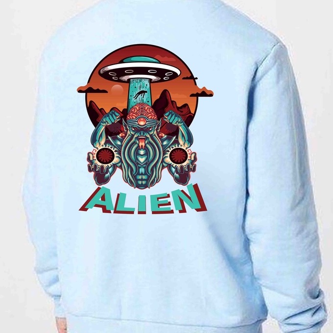 Sweater Crewneck fremdulo Pria Fleece Size M - XXL