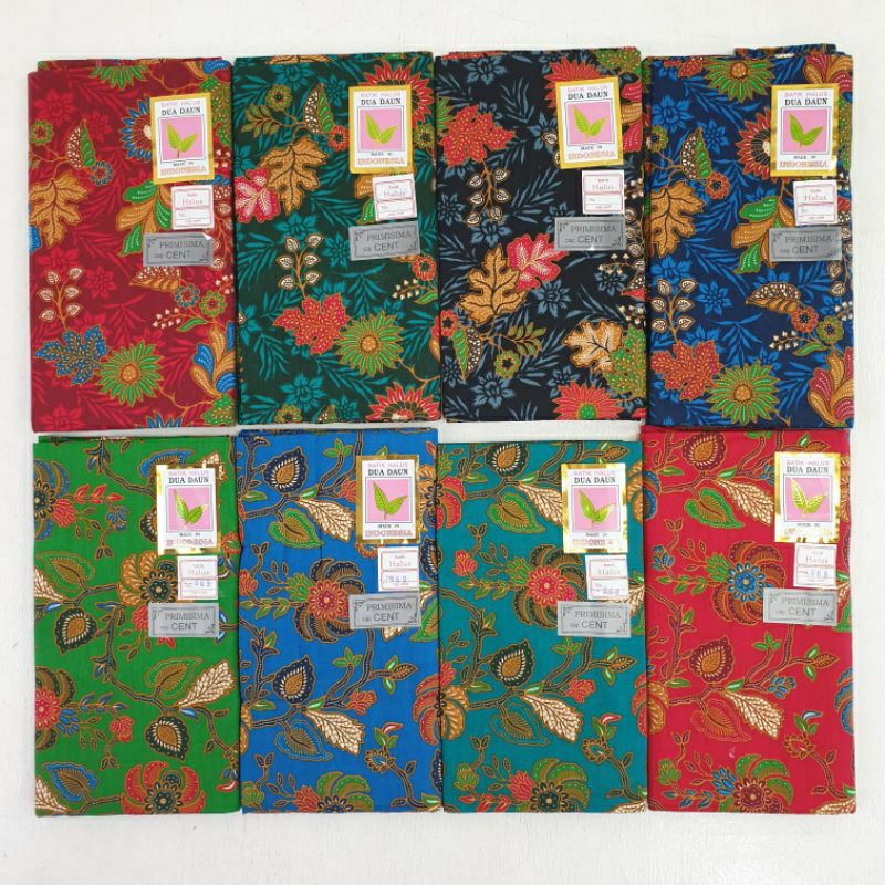 Samping Kebat/ Kain Panjang Batik Halus DUA DAUN cap CENT