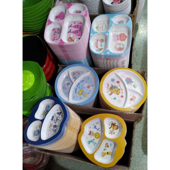 Piring Anak Melamin Lucu Karakter Motif
