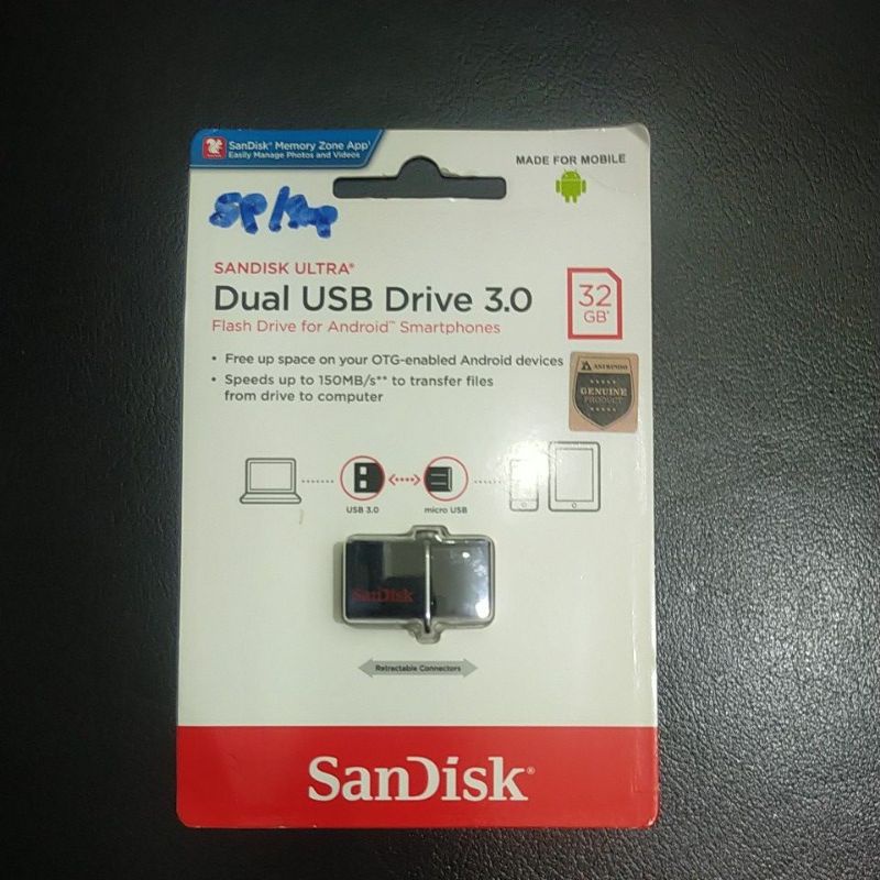Sandisk OTG dual usb Drive 3.0 32GB