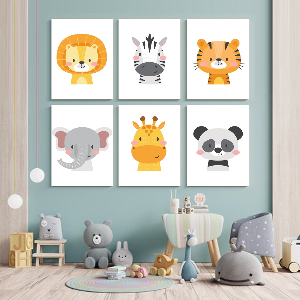 Hiasan Dinding Kamar Bayi (A4) Pajangan Anak Dekorasi Bayi Wall Decor Tema Pajangan Bayi - A&amp;M