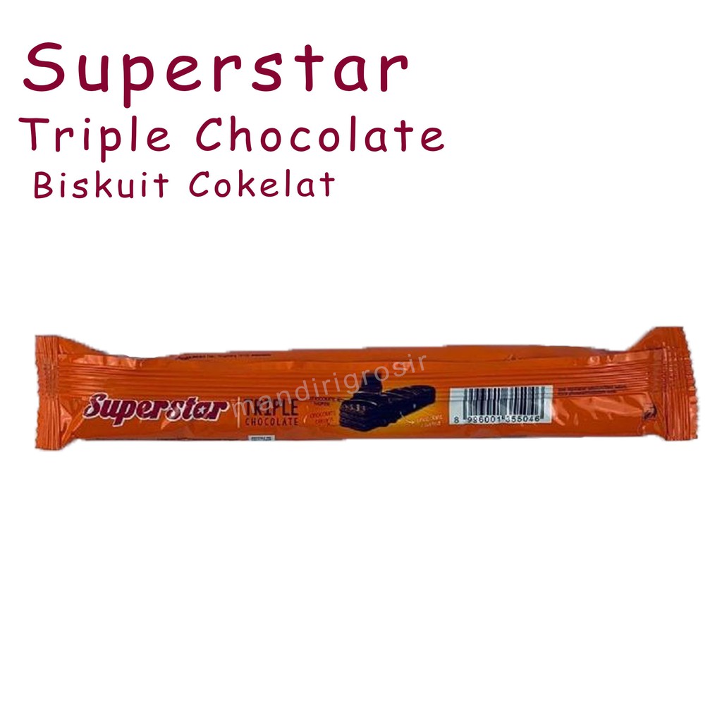 SUPERSTAR *BISKUIT * TRIPLE CHOCOLATE * 18g * 1 box