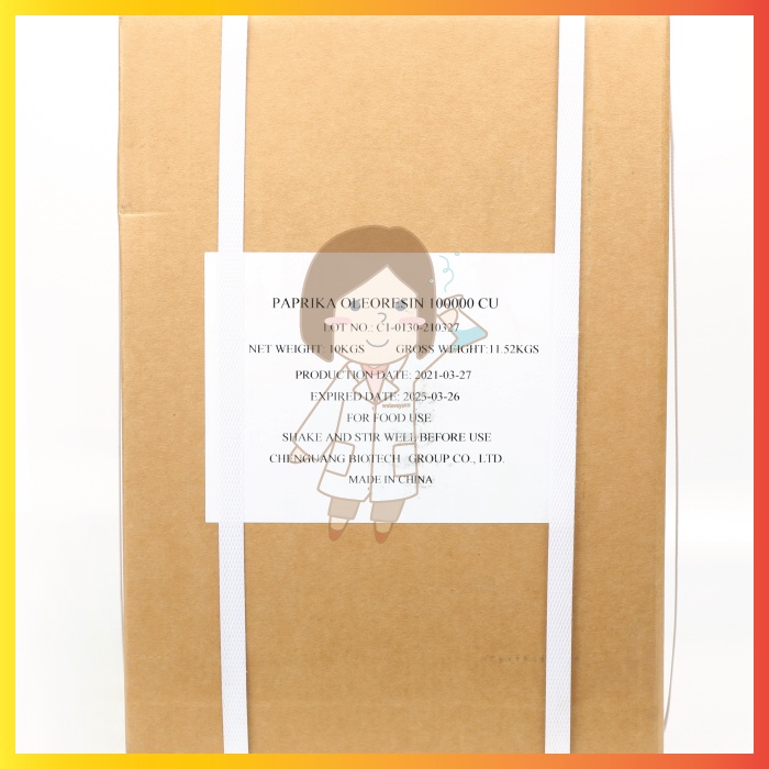

PAPRIKA OLEORESIN POWDER 100000CU CHENGUANG BIOTECH 25KG