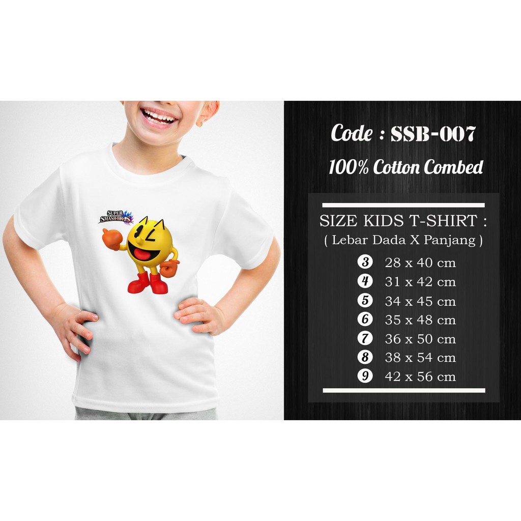 [FREE NAMA!!] Kaos Anak &amp; Family Super Smash Bros 100% COTTON PREMIUM