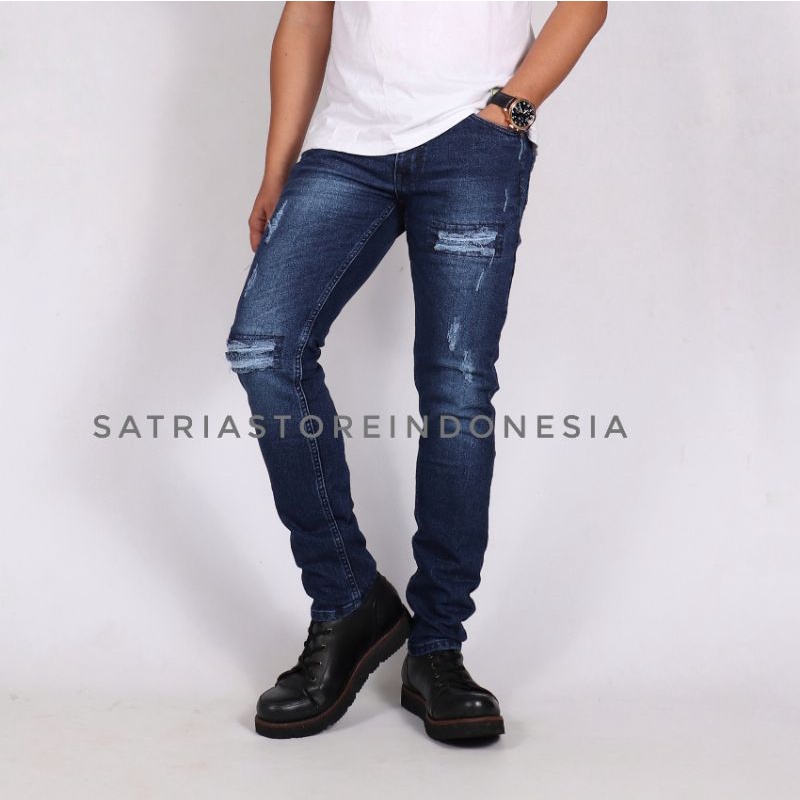 Celana Sobek Pria - Ripped Jeans pria, Celana Panjang Sobek Pria