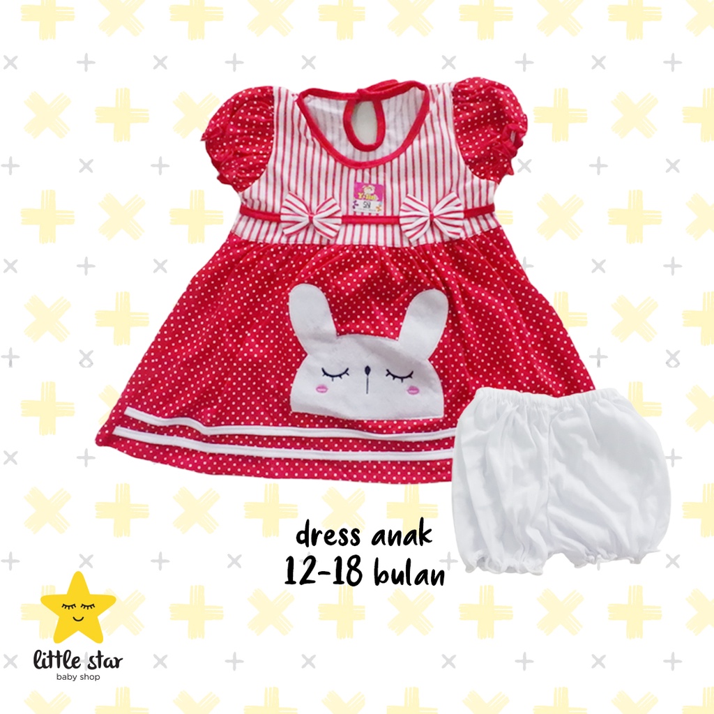 Y Lin Dress Bayi Cewek | Setelan Bayi Cewek | Setelan Baby Girl | Dress Anak Cewek