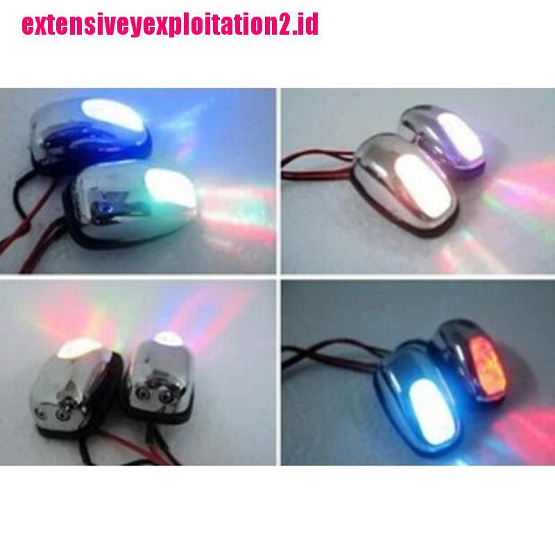 &lt; E2id &amp; &gt; 2pcs Nozzle Spray Wiper Kaca Depan Mobil Dengan Lampu Led