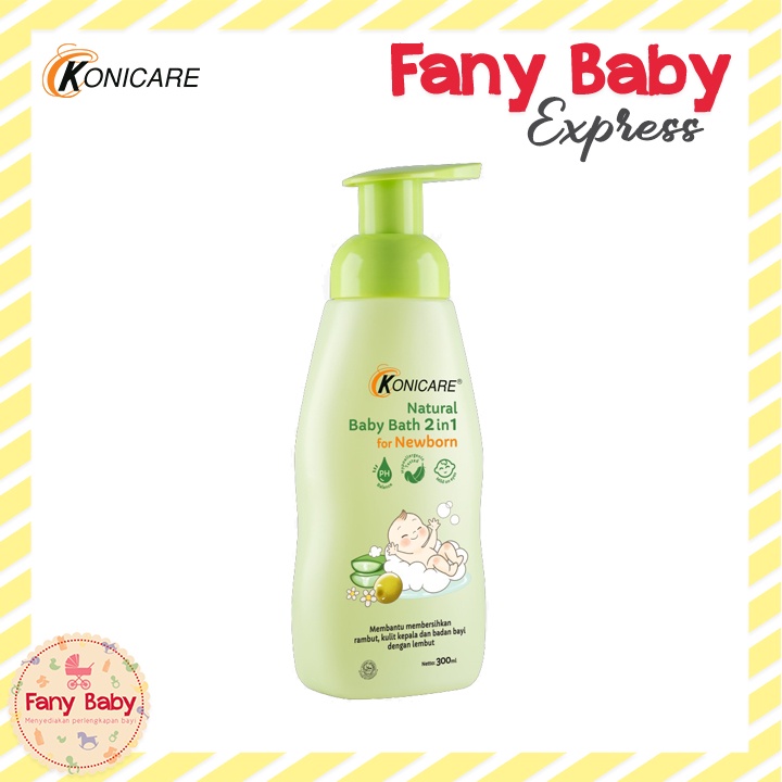 KONICARE NATURAL BABY BATH 2IN1 NEWBORN 300ML [BOTTLE]