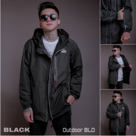 jaket parasut / jaket wanita / outwear wanita /jaket waterproof / jaket gunung / jaket outdoor terbaru-BLD 1 BLACK
