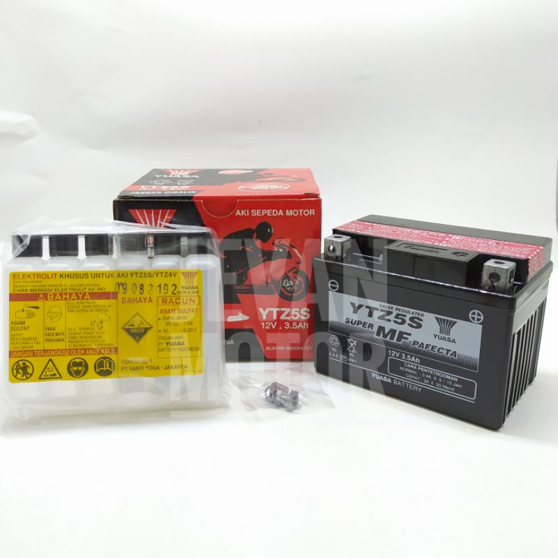 [JEVAN MOTOR] Yuasa Battery YTZ-5S / Accu Yuasa YTZ-5S / Aki YTZ-5S / Aki Kering