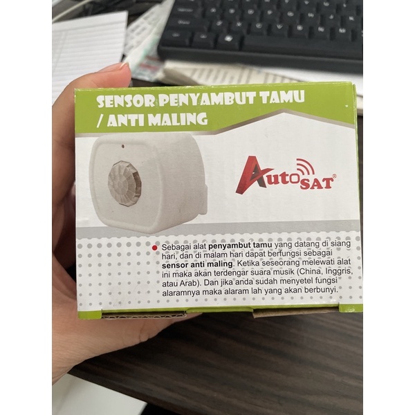 SENSOR PENYAMBUT TAMU ANTI MALING BEL PINTU BEL SELAMAT DATANG AUTOSAT