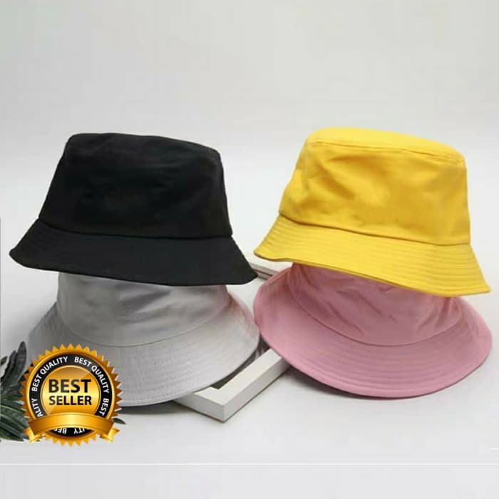 Paket Hemat Khusus Reseller Termurah Bucket Hat Polos / Bucket Hat Badas / Bucket Hat Messed Up Kualitas Premium