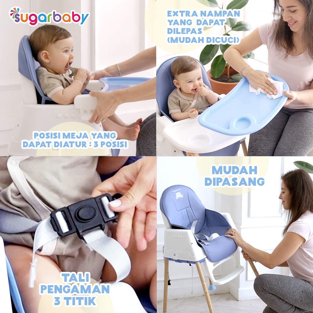 Sugarbaby My Chair Sugar Baby (Baby Booster &amp; High Chair) : 6 Growing Stages Kursi Makan Bayi