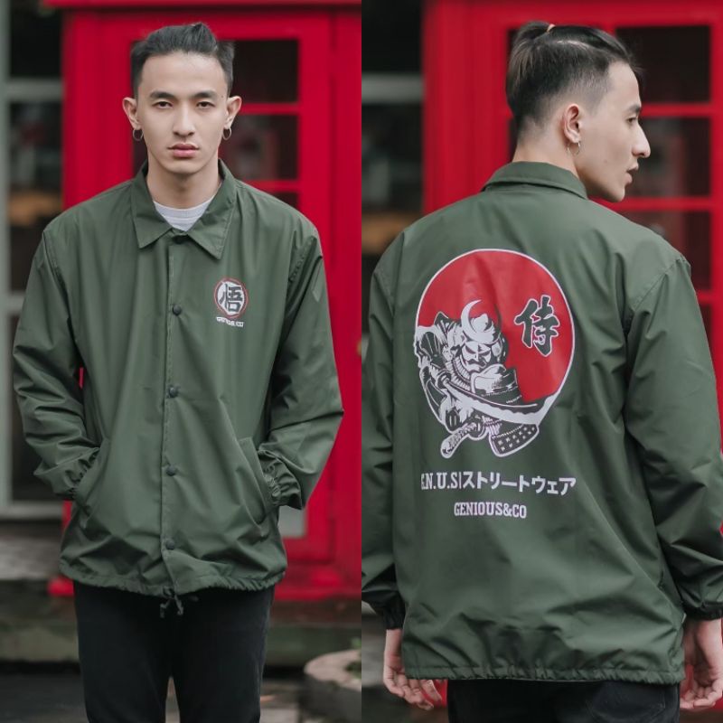 GENIUS Jaket Coach/Jaket Coach Pria Keren/Jaket Coach Genius