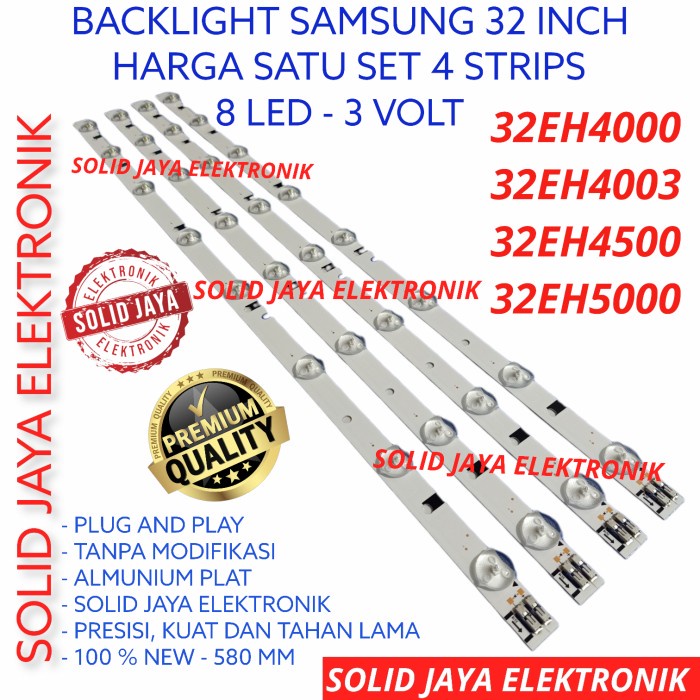 BACKLIGT LED SAMSUNG 32 INC UA32EH4000M 32EH4003 32EH4500 LAMPU BL 8K