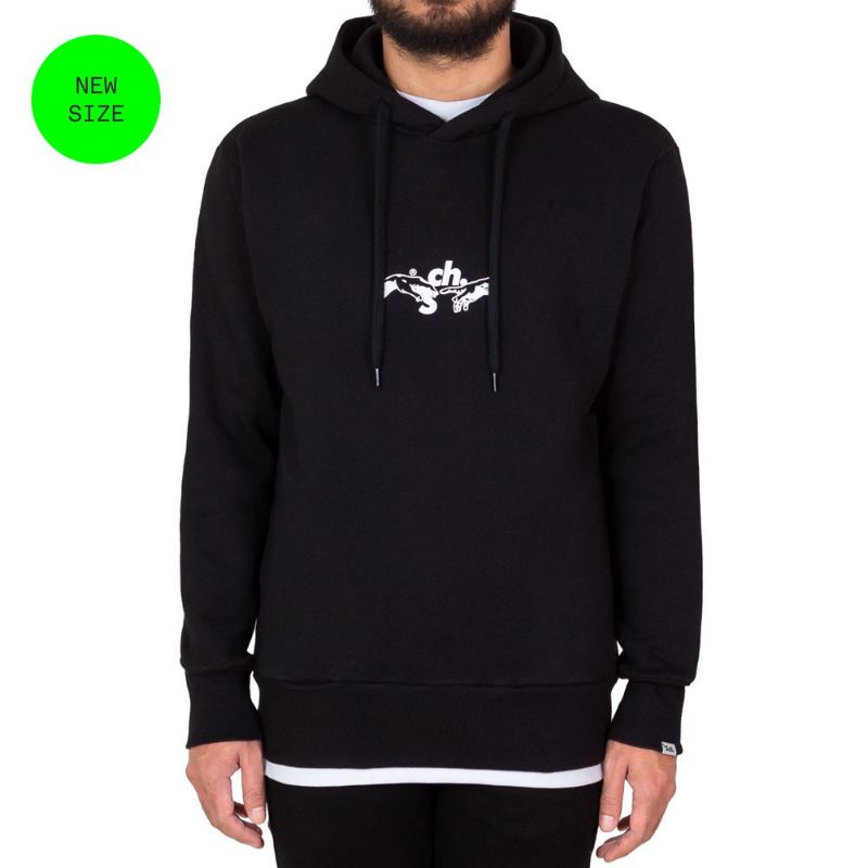 HOODIE SCH HAND BLACK II JAKET HOODIE SCH HITAM ORIGINAL