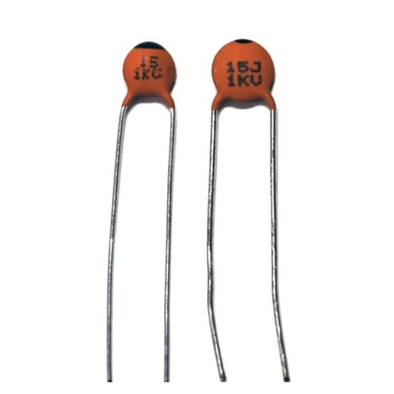 Disc Ceramic Capacitor 15pF 1KV J ±5% NP0 Pitch=5mm RoHS Taiwan NPO