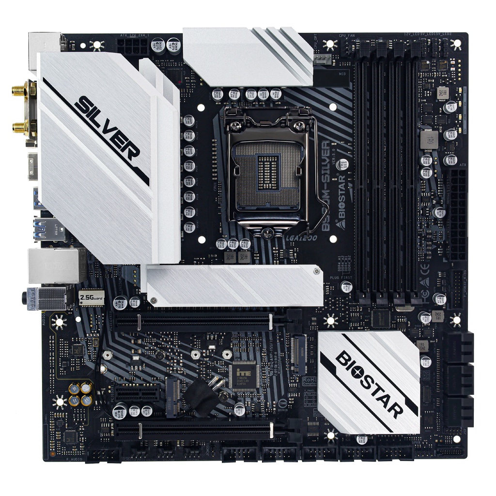 BIOSTAR MOTHERBOARD B560M-SILVER Intel B560 DDR4 LGA 1200