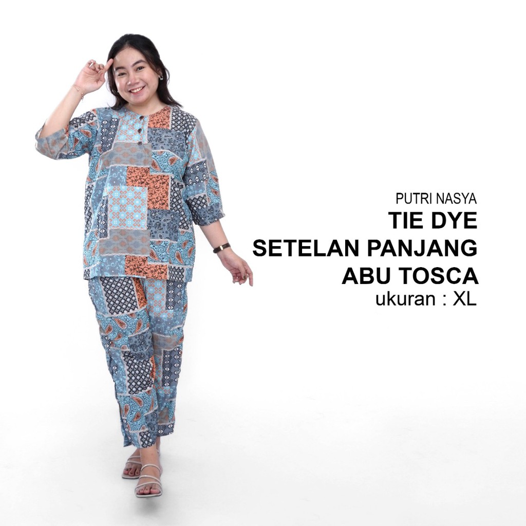 One Set / Tie Dye / Setelan Celana Panjang / Setelan Big Size / Tie Die Jumbo / Tie Dye Big Size